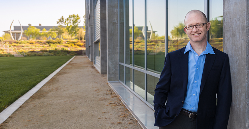 Ryan Bart is a disturbance echohydrologist. Photo by Veronica Adrover, UC Merced