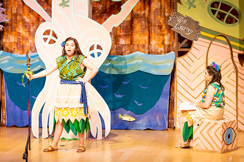 Actors perform a scene from the Children's Opera production of "Baobob."