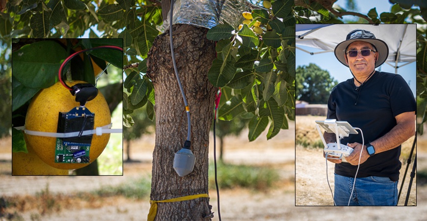 UC Merced researcher Reza Ehsani leads a team that will host day camps for students who will take on research and other agricultural projects.