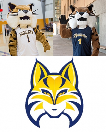 Both Rufus and the bobcat logo illustration have evolved over the years.