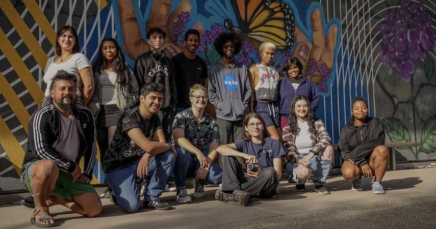 Members of UC Merced's Theater and Ecology class are pictured. 