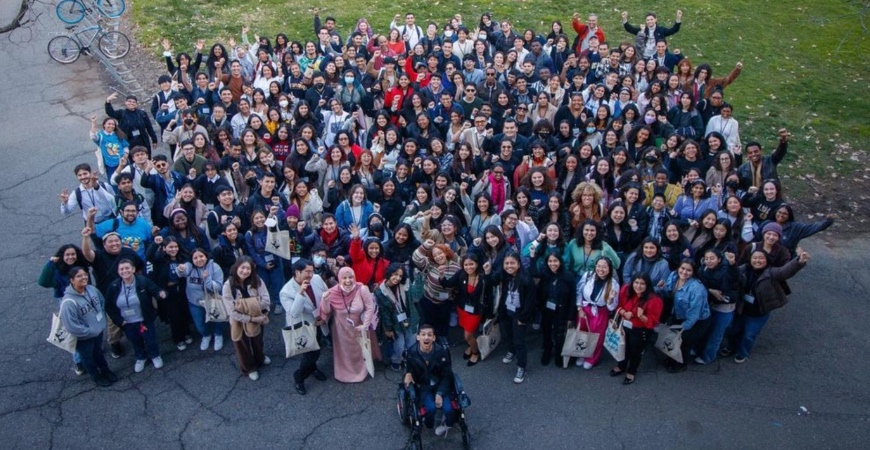 Students of color gathered together for a conference at UC Davis.